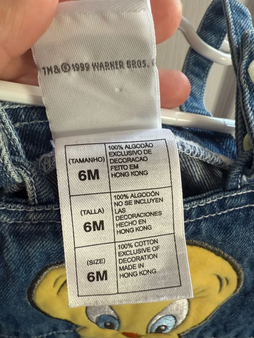 1999 Tweety bird Shortalls - Picture 5 of 5